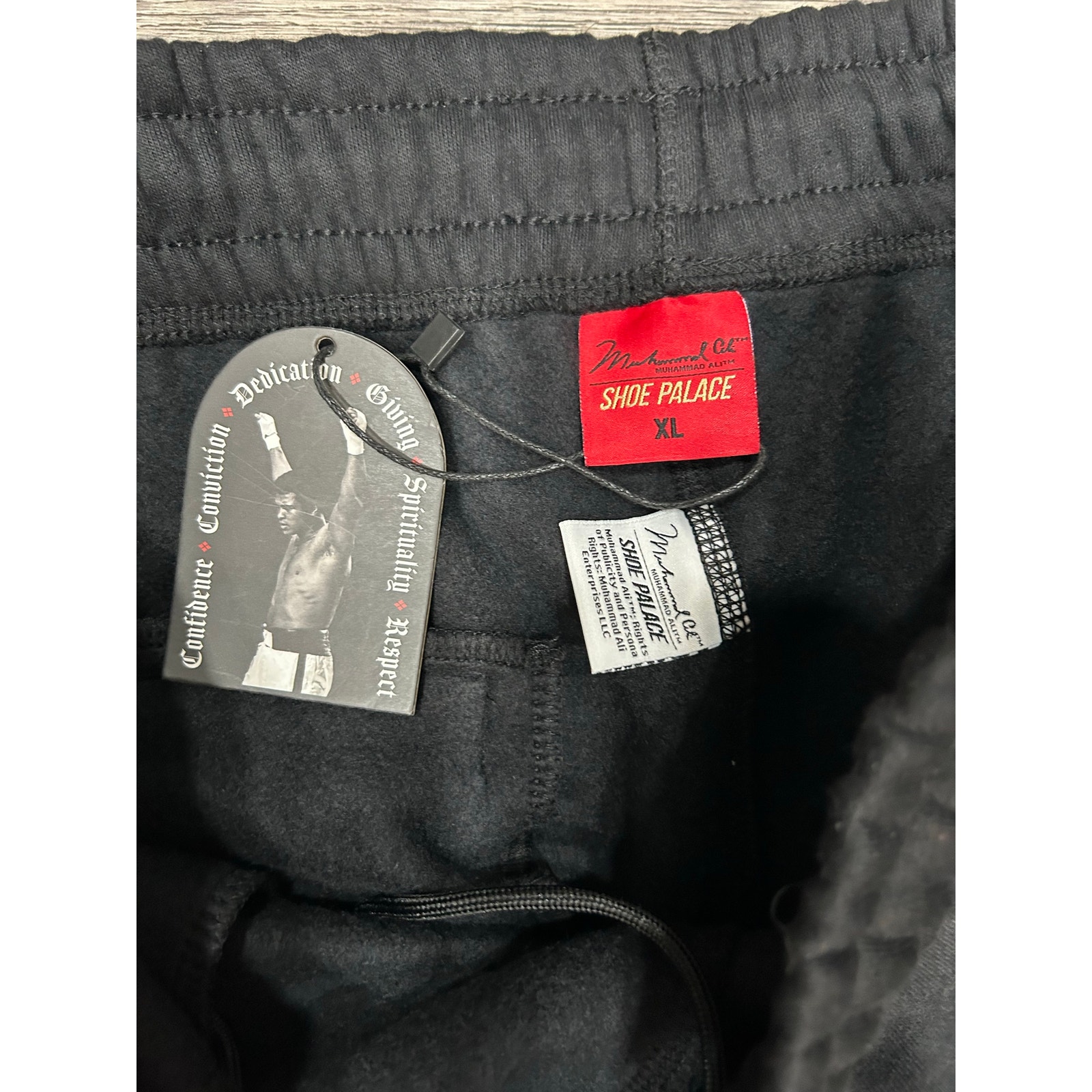 Nwt Shoe Palace X Muhammad Ali Stars Sweatpants Men's Xl Black Goat Joggers — image 3 of 8